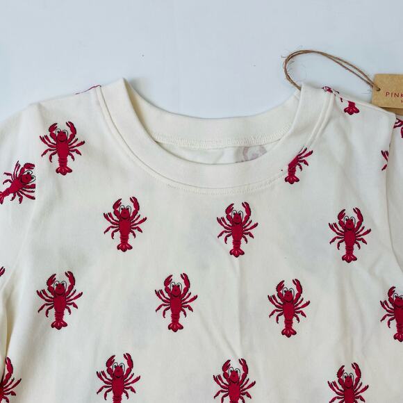 NWT Pink Chicken 8Y Lobsters Organic Tee - Picture 4 of 5